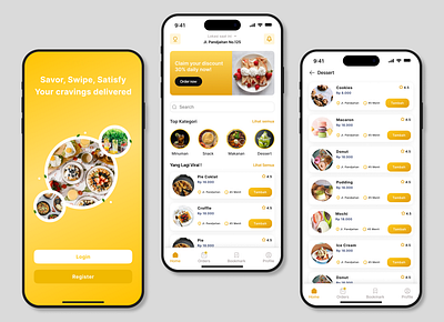 Food Delivery Mobile App Design UI/UX app graphic design mobile ui ux