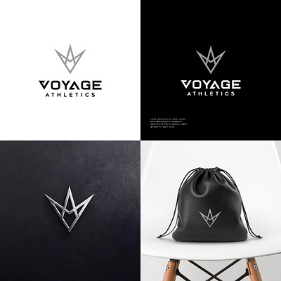 Creative and Unique Logo Design for VOYAGE ATHLETICS 3d animation brand design branding design graphic design illustration logo motion graphics stationery ui