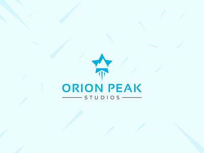 Orion Peak Studios media logo media production logo mountain logo peak logo production logo video company logo video production company logo