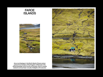 The Faroes | Editorial layout, pt. 2 design editorial figma graphic design grid landing page layout minimal minimalism minimalist poster swiss typography ui ui design user interface web web design