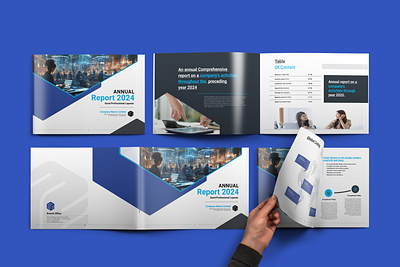 Annual Report annual report branding brochure design business card catalog company profile design flyer design graphic design magazing design motion graphics