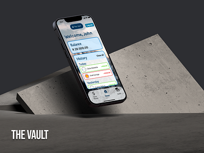 The Vault - iOS Mobile Application app design ui ux
