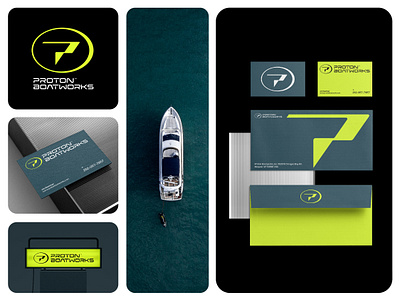 ⚡️🚤 Electric boats & propulsions by Proton Boatworks brand brand designer brand inspiration branding brands davor butorac dbworkplay design logo logo designer logo inspiration logomark logos logotype symbol visual identity