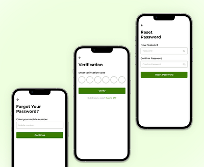 Forgot Password UI design mobile design product design ui ui dsign