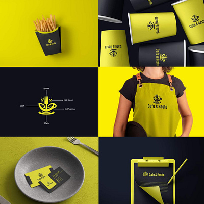 Cafe & Resto branding graphic design logo