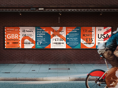 Collext | Poster Design branding delivery graphic design international logistics logo manchester package parcel poster prices print print design shipping uk visual identity
