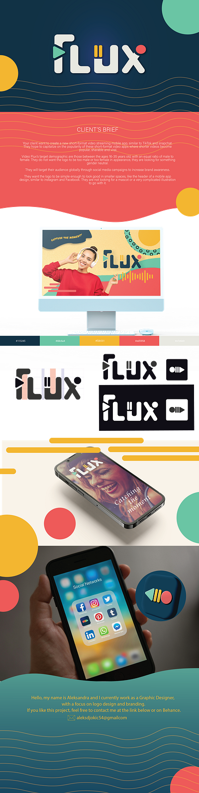 Flux video company-logo design adobe illustrator adobe photoshop flux flux logo graphic design illustration illustrator logo logo design photoshop