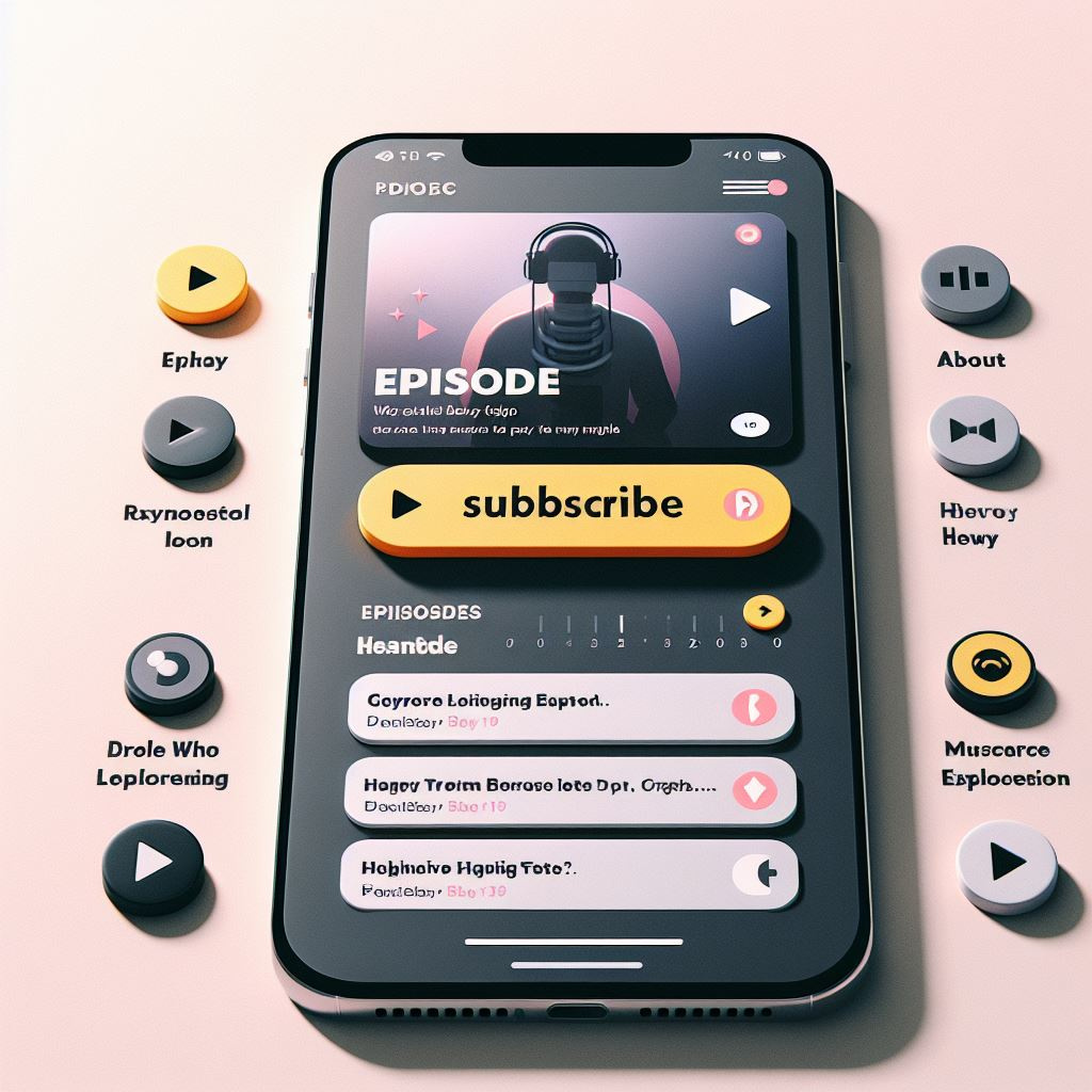 Podcast app & web site ui ux design 3d app designs branding design graphic design graphic designer illustration logo mobile app podcast design text typography ui ux vector web design website design