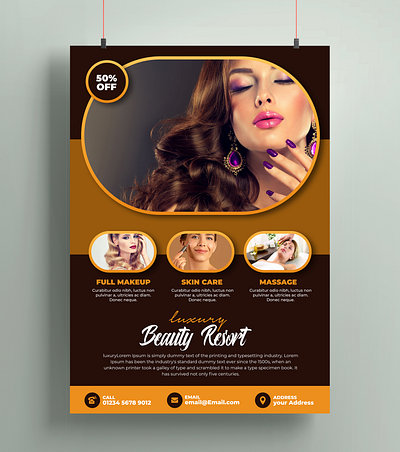 Banner Design for a beauty parlour branding graphic design ui