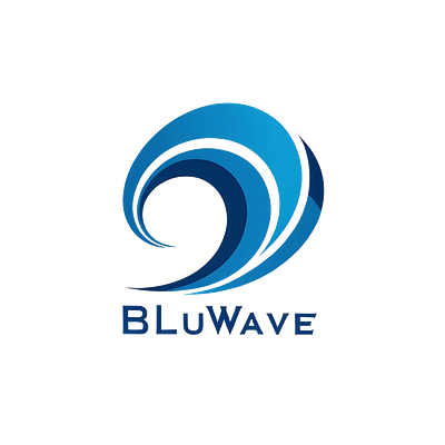 BluWave LOGO branding graphic design logo