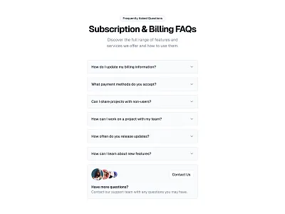 FAQs 🙋 design faq framer landing landing page minimal saas ui web design
