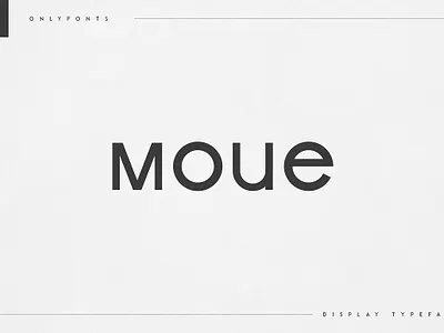 Moue - Display Typeface alternate bizarre clean creative display font header clean headline lettering moue display typeface multilingual support regular sans sans serif sci fi versatile weird