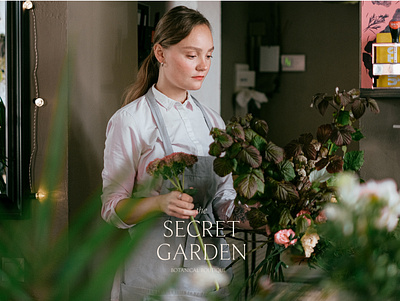The Secret Garden 🌸 branding graphic design logo
