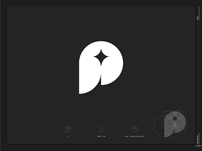 Pivot / Branding association branding business logo creative entrepreneurship golden ratio graphic design icon identity illustration letter p logo logo design modern negative space standout star logo startup logo success ui ux