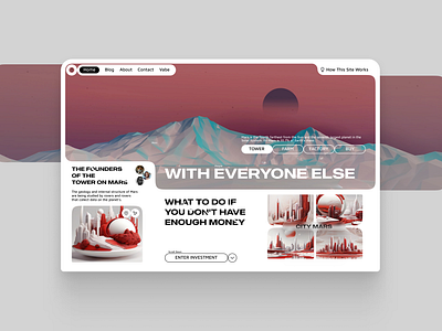 Only go to Mars 3d adobe photoshop design figma graphic design ui ux websait