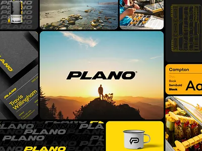 Plano Logo Refresh & Brand Update branding identity illustration layout lettering logo outdoor photography recreation refresh sports