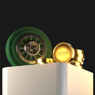 Bank and Gold 3d bank branding motion graphics