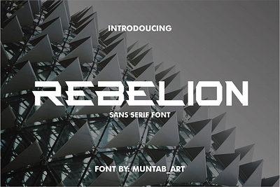 Rebelion Modern Font bold future cutout display elegant logo modern rebelion modern font sans font techno urban
