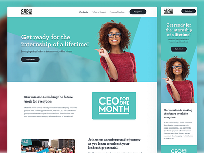 CEO FOR ONE MONTH 2023 Website branding web webdesign