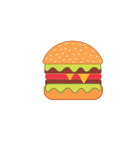 Burger design adobe illustrator food shop graphic design vector