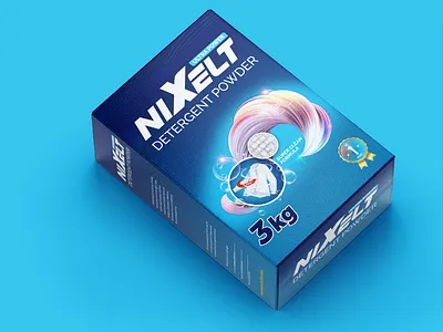 Packaging Design and Box Mockup advertising ar box mockup branding detergent powder flyer design graphic design packaging box packaging box design