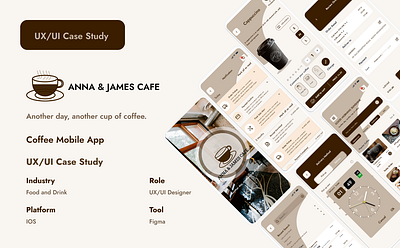 Coffee Shop Mobile App: Intuitive Design for On-the-Go Customers casestudy coffeeshop figma mobileapp design uiux casestudy uiux design