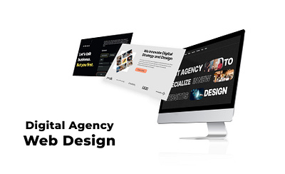 Digital Agency Web Design branding brochures design digital agency web design graphic design illustration logo typography ui ux vector web design website design