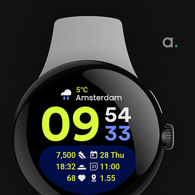 TimeMode: Wear OS watch face amoled watch faces amoledwatchfaces android wear app branding design pixel watch ui watchface wear os