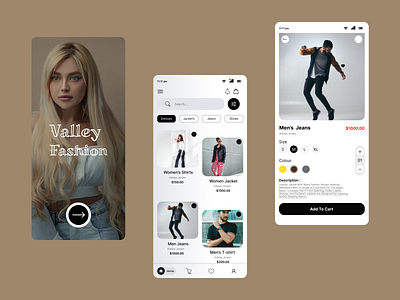 Fashion Valley :- Clothing app app branding design graphic design illustration logo typography ui ux