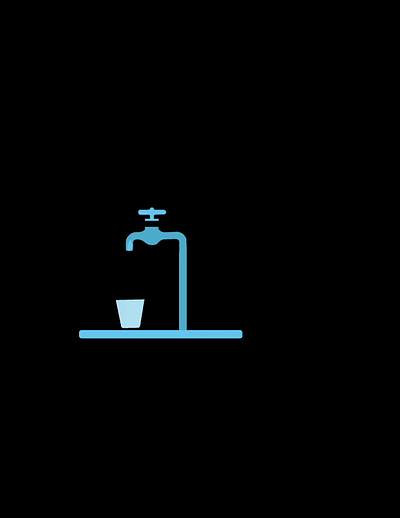 Tap water animation branding graphic design logo motion graphics