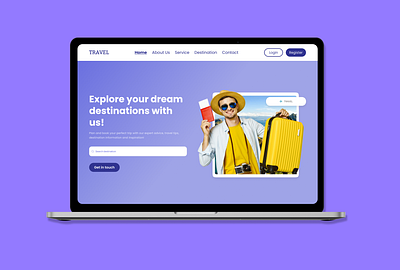 Design Website Travel - UI/UX design graphic design ui ux website