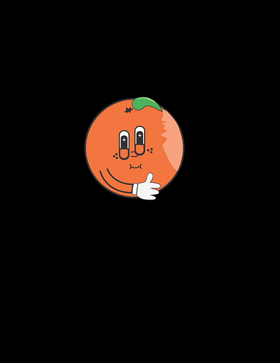 Orange Cartoon animation adobe illustrator animation branding graphic design logo motion graphics ui