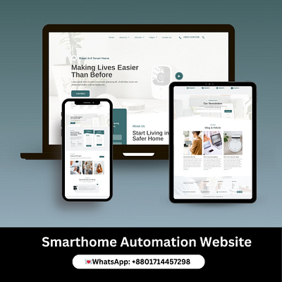 Smarthome Automation Website automation website business website creative website design designer dribbble elementor pro elementor website freelancer landing page professional website real estate website responsive website riaad arif web app web design website design wordpress wordpress landing wordpress website