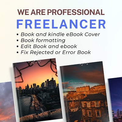 We are Professional Freelancer book cover branding design ebook graphic design illustration manuscript