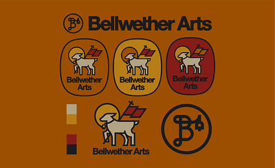 Bellwether Arts agnus arts badge bell bellwether brand christian church collective dei lamb liturgical logo sheep