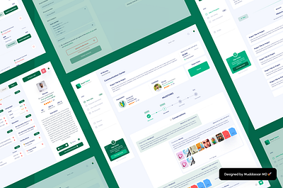 Smart Talent: Green UI/UX app ui design application design creative ui design dashboard design design landing page design ui
