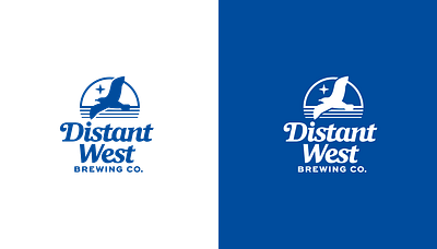 Distant West Brewing brand design brandidentity branding brewery brewery logo graphic design identity design logo logodesign visualidentity