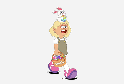Easter Day animation design illustration vector