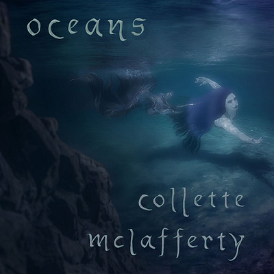 Oceans cover art [single by Collette McLafferty] branding fantasy art gothic graphic art graphic design mermaids oceans