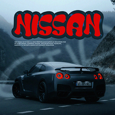 NISSAN TYPOGRAPHY graphic design motion graphics