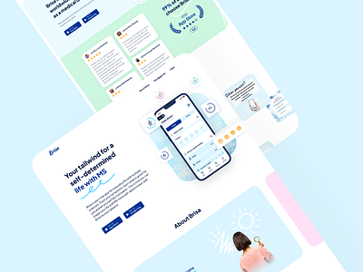 Tracking MS Symptoms | Brisa branding clean design flat illustration logo minimal simple ui ux