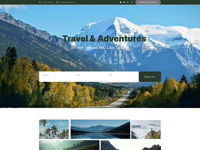 Travelling Agency Website branding design graphic design poster travel travellingwebsite ui ui design uiux webdesign website websitedesign