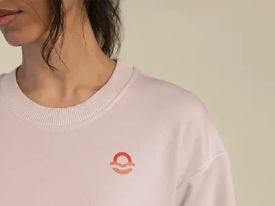 Juni Apparel Logo apparel brand identity branding clothing concept graphic design logo minimalist orange pink red sun sunrise sunset young