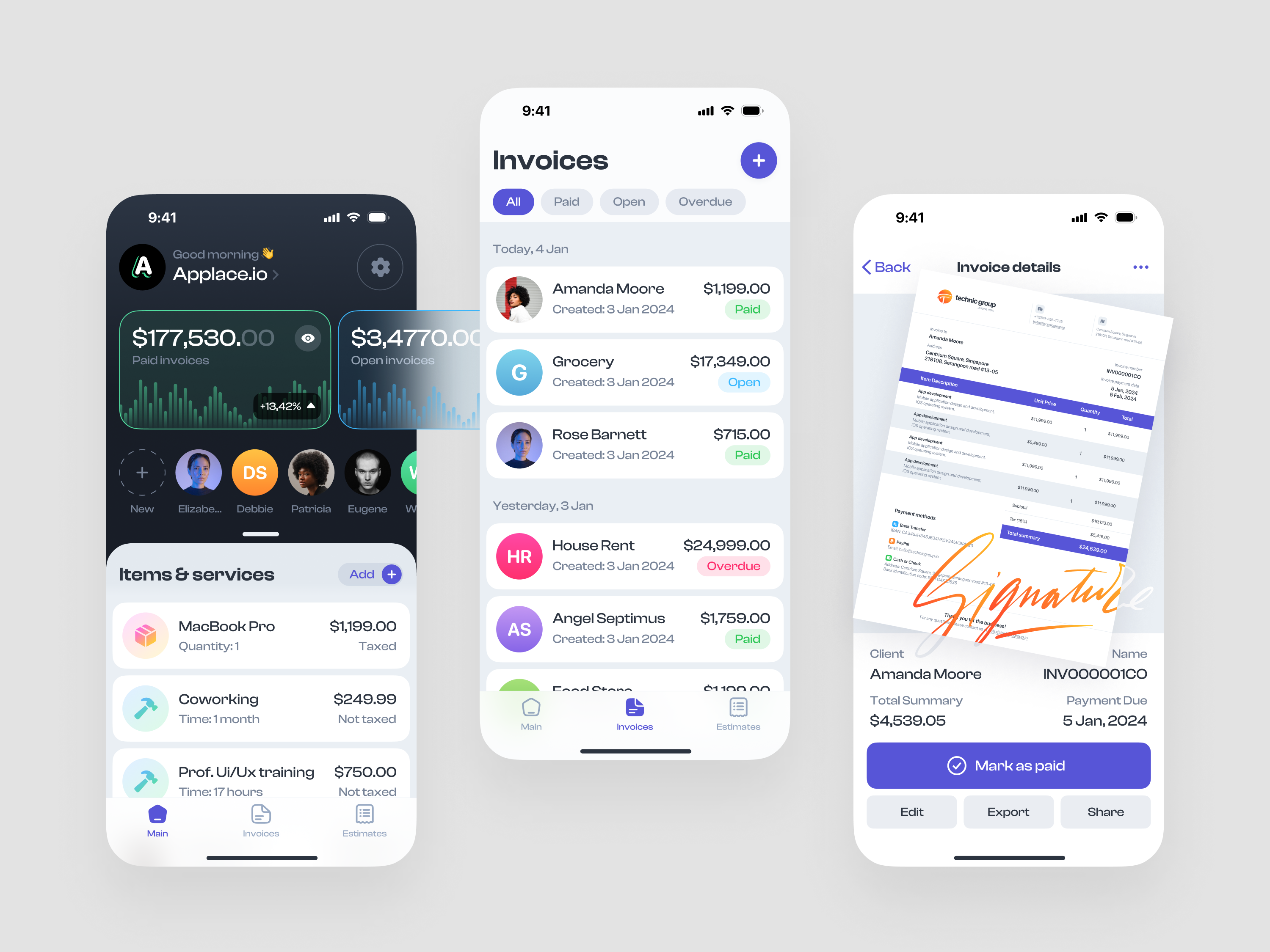 Example of Finance & Business Mobile App Design