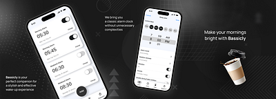 IOS Alarm App "Bassicly" alarm alarm app design ios ios app mobile app ui ux uxui
