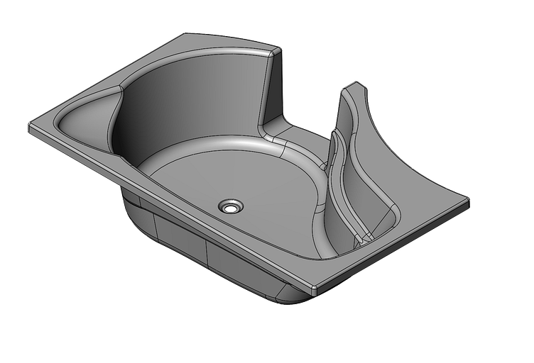 Aciflex - Corner Easy-Access Drop-In Bathtub by Marc-André Dubois on ... image.