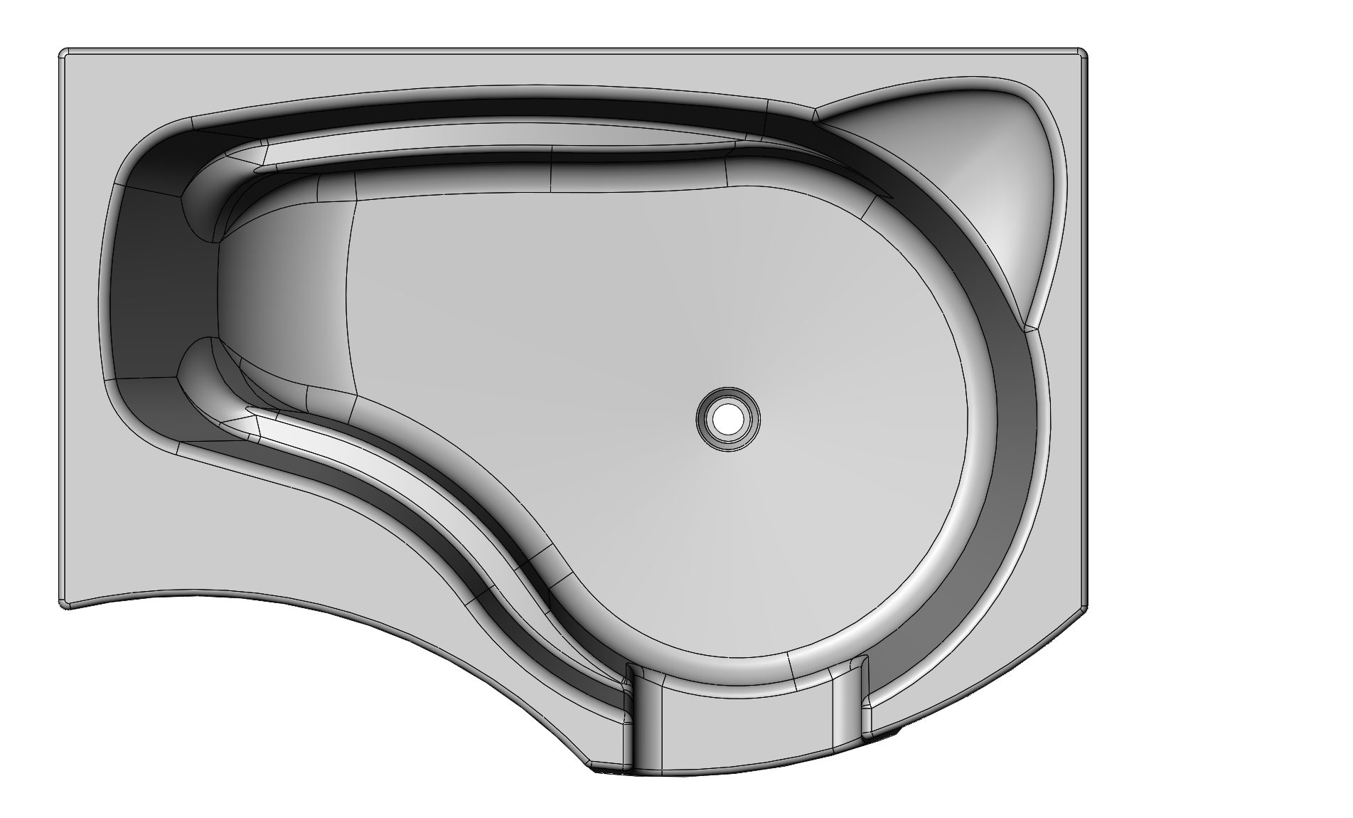 Aciflex - Corner Easy-Access Drop-In Bathtub by Marc-André Dubois on ...