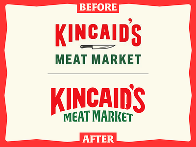 Kincaid's Meat Market Rebrand brand identity butcher custom type hand lettering handlettering lettering lettering logo logo design logo designer logotype rebrand rebranding type type design typography
