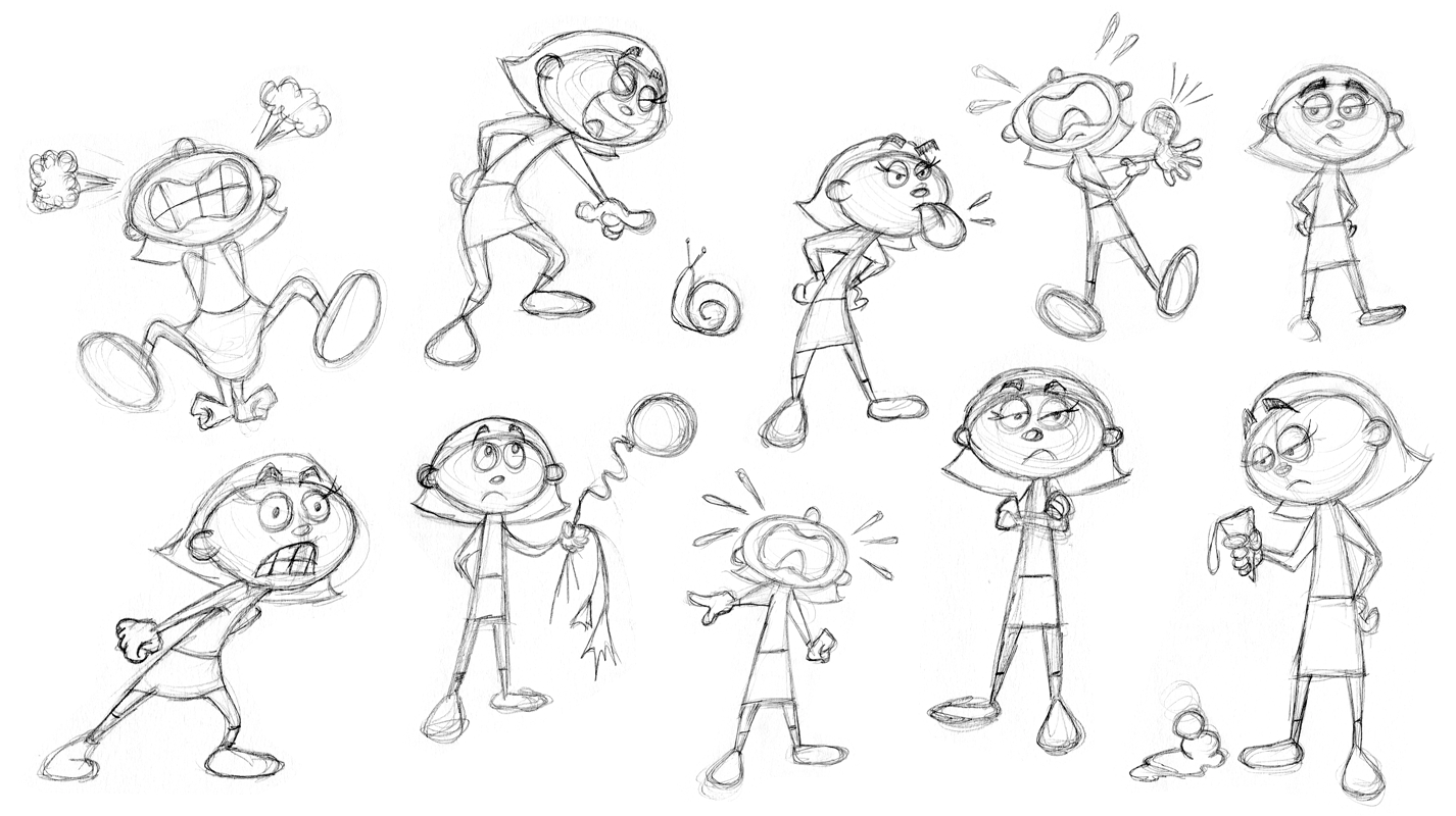Character Design cartoon character character design comic art drawing girl illustration kid friendly sketch
