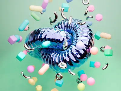 Bombastic Hug 3dmodeling balloon balloons render